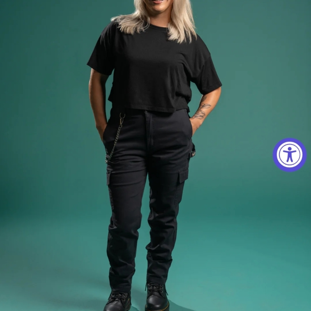 Sloane Cargo Pants in Black